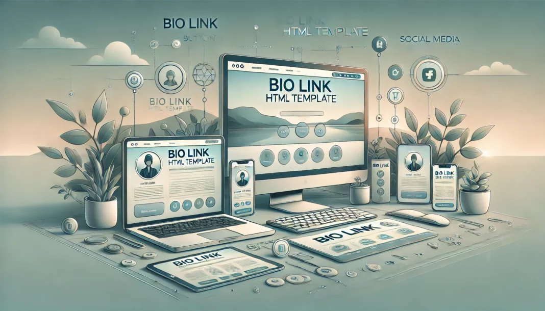 bio link html template