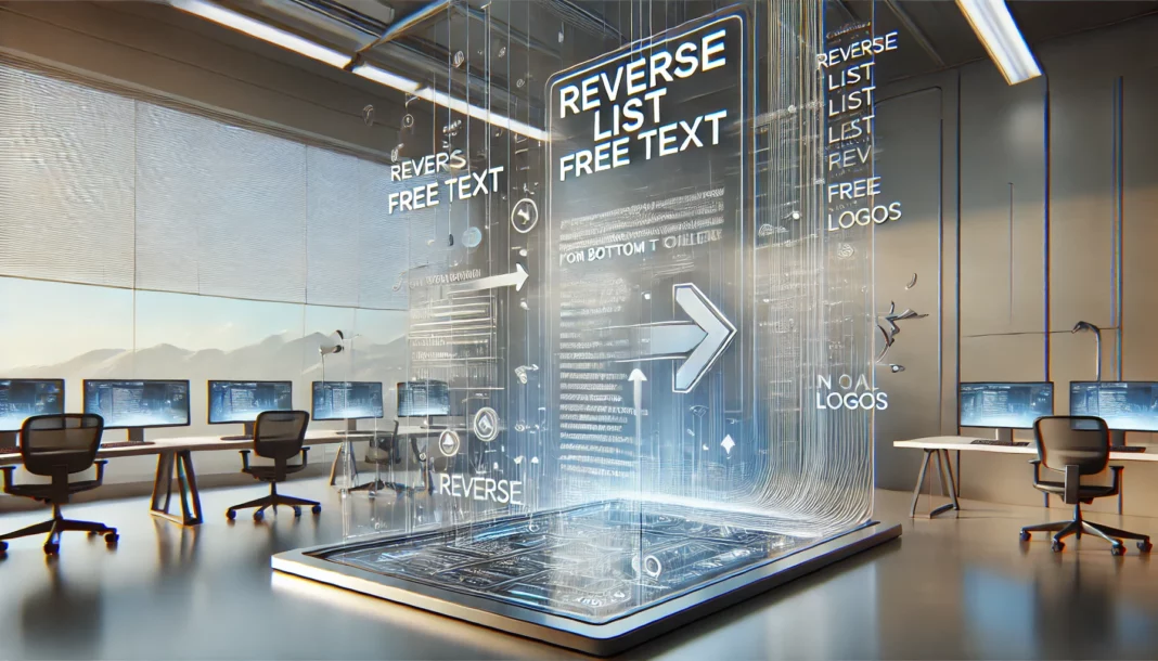Reverse List Free Text