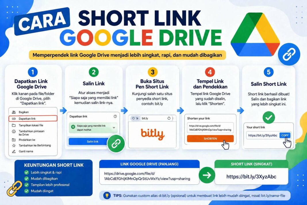 Cara Short Link Google Drive