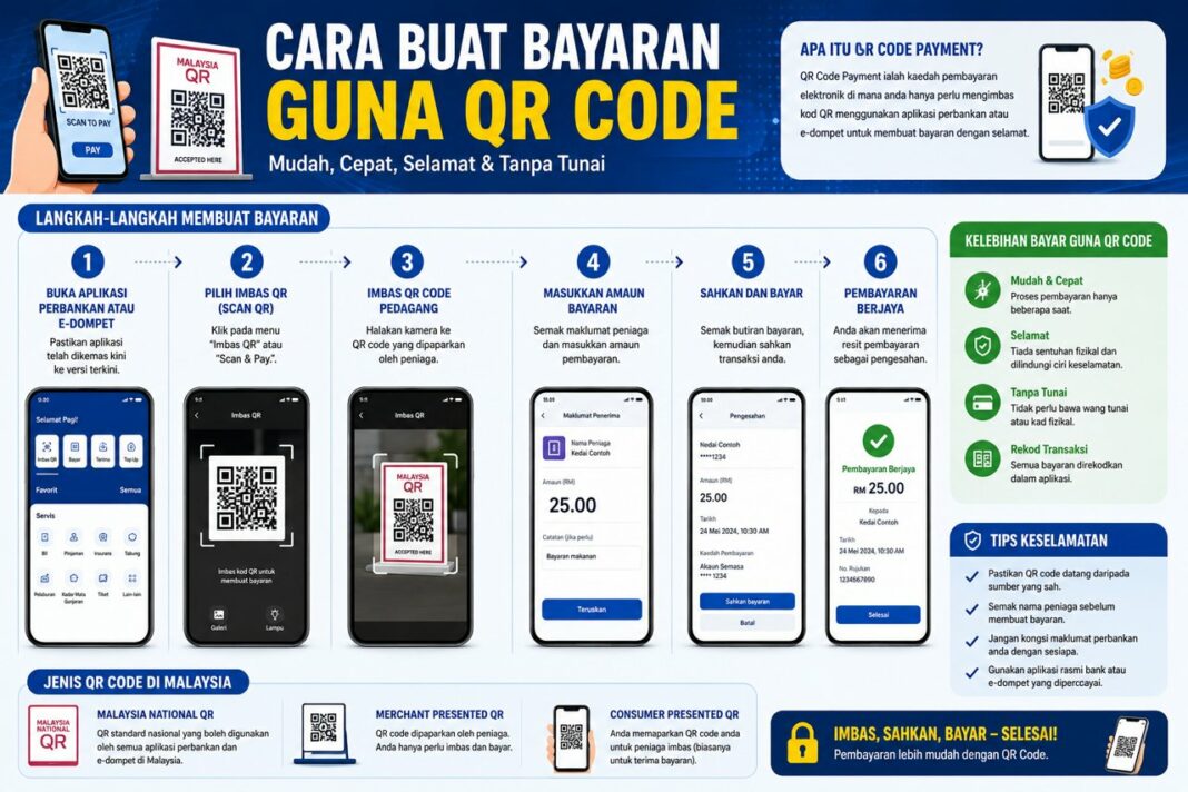 Cara Buat Bayaran Guna Qr Code