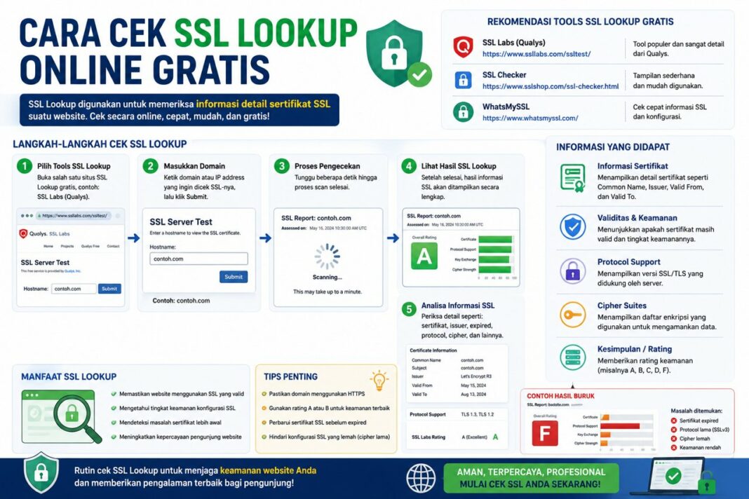 Cara Cek SSL Lookup Online Gratis