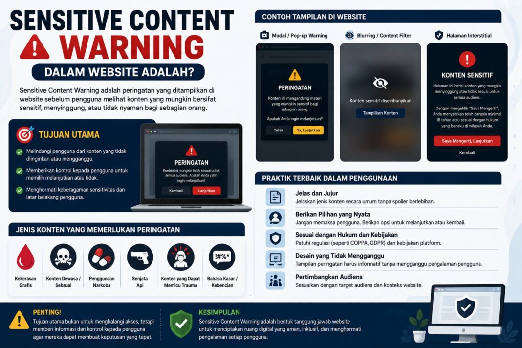 Sensitive Content Warning Dalam Website Adalah