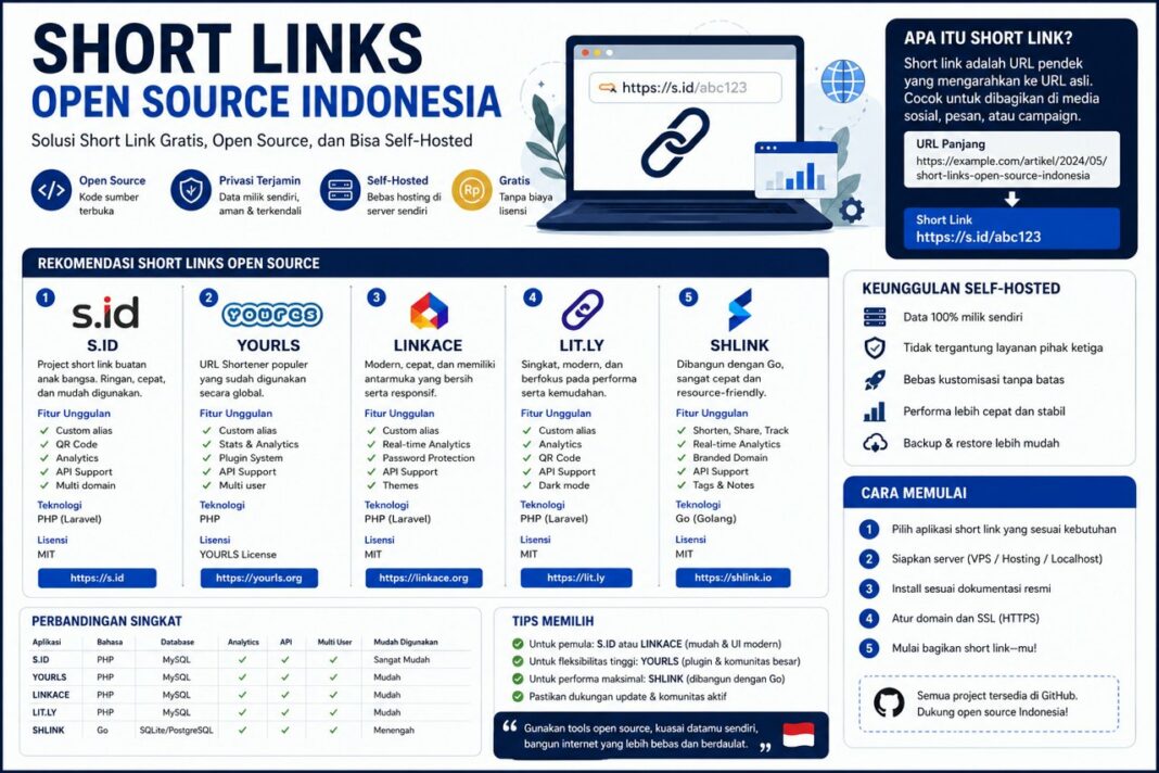 Short Links Open Source Indoensia