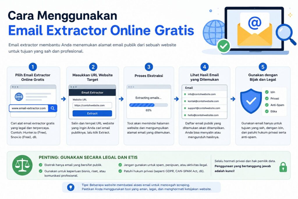 Cara Menggunakan Email Extractor