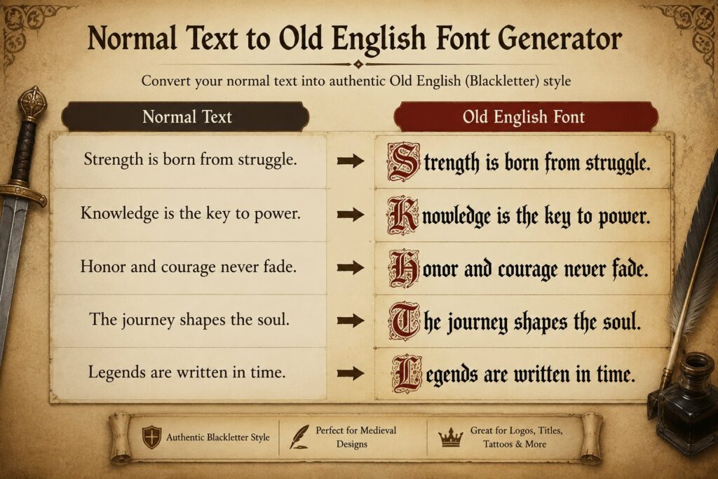 Generator Text Normal Ke Jenis