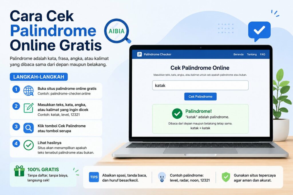 Cara Cek Palindrome Online