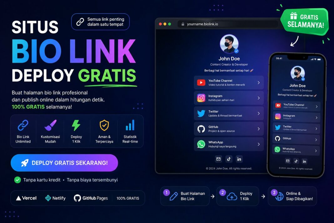 Situs Bio Link Deploy Gratis