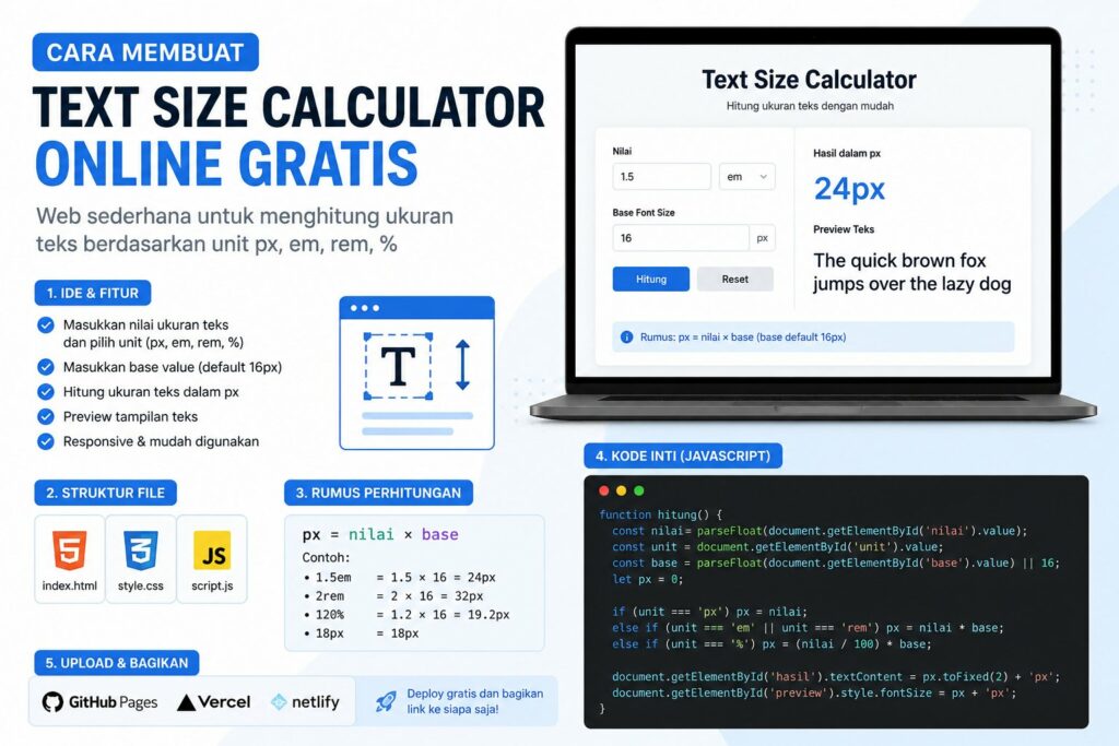 Cara Membuat Text Size