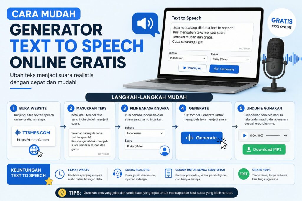 Cara Mudah Generator Text To Speech