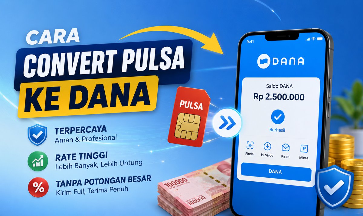 Cara Convert Pulsa Ke Dana