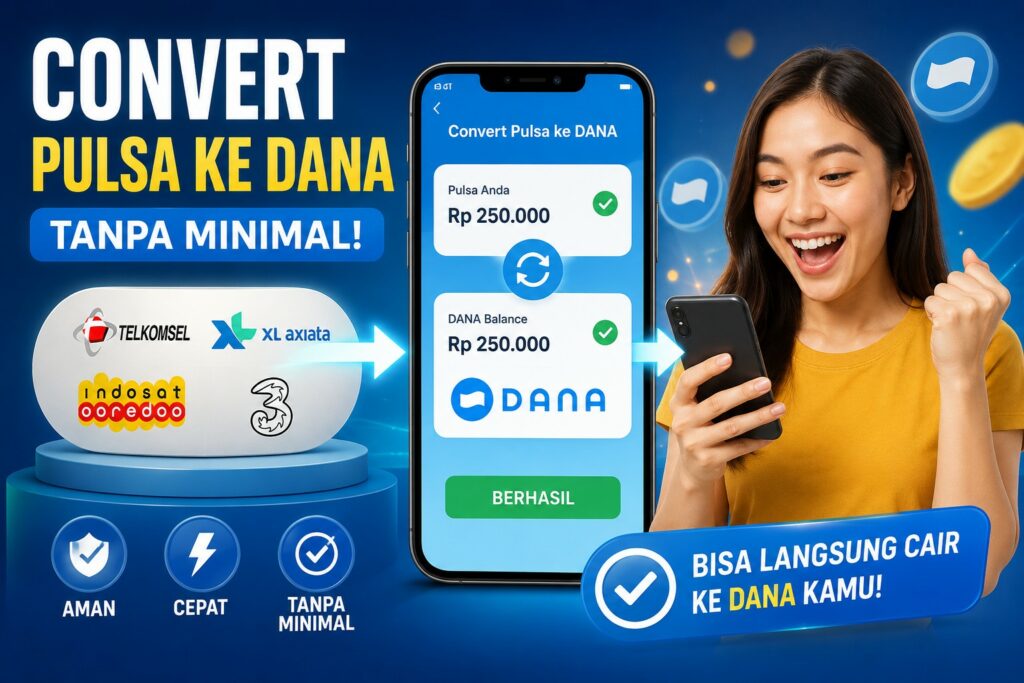 Convert Pulsa Ke Dana Tanpa Minimal